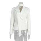 Nouveau blazer femme automne-hiver avec ceinture à nouer