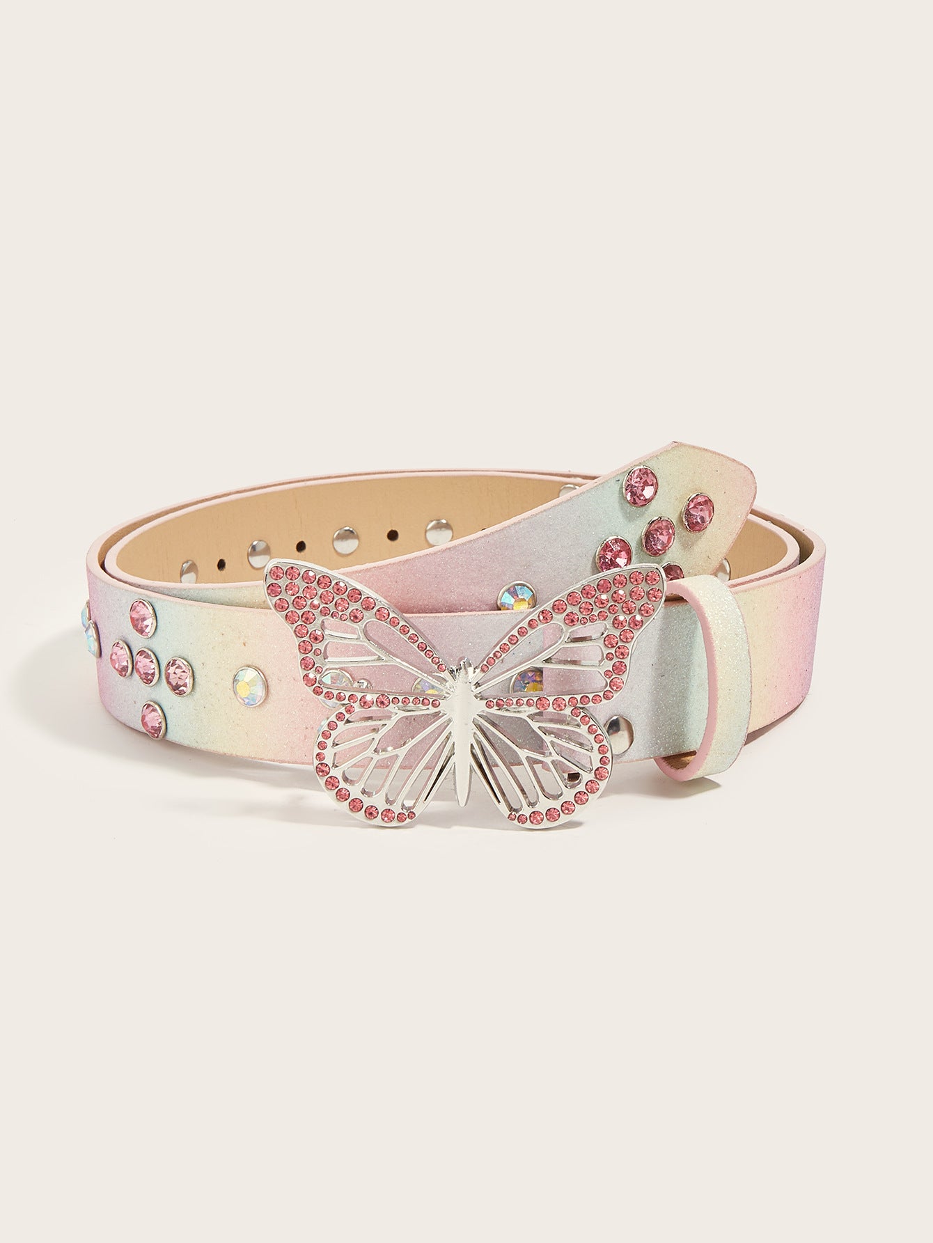 Female Versatile Layered Decorative Rhinestone Belt