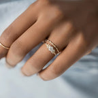 Bague ronde en argent sterling 925 avec zircons et cristaux pour femme