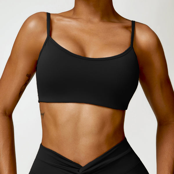 Soutien-gorge de yoga sans couture dos nu pour femme
