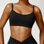 Soutien-gorge de yoga sans couture dos nu pour femme