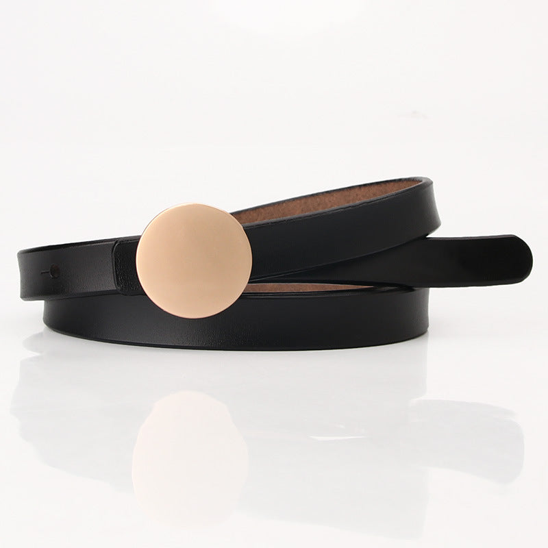 La nouvelle version coréenne de la ceinture fine tout-aller pour femme