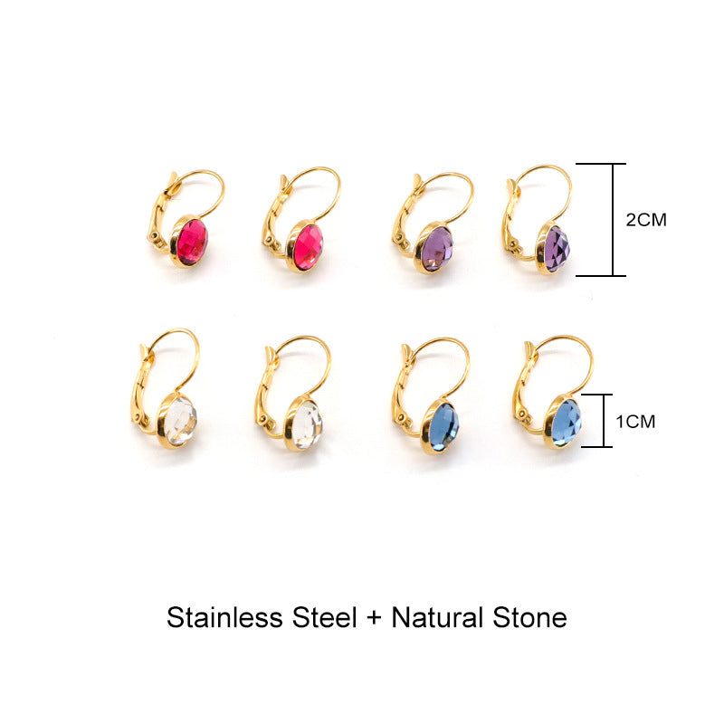 Bijoux Boucles d'oreilles en Cristal de Verre Autrichien Pendantes pour Femmes