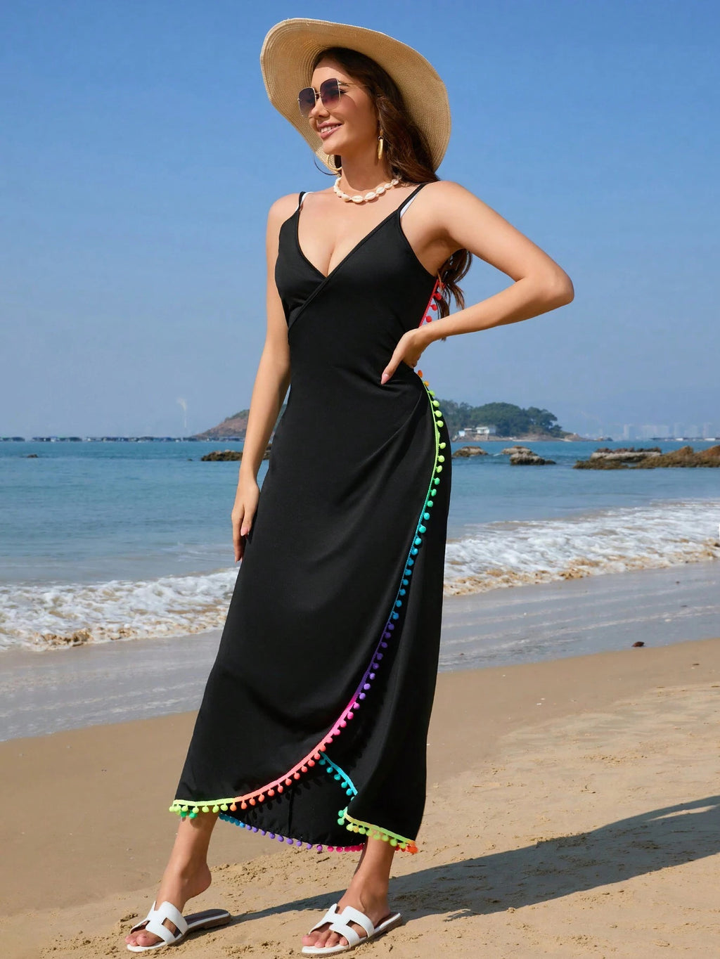 Robe de vacances au bord de la mer pour femme, personnalité mode