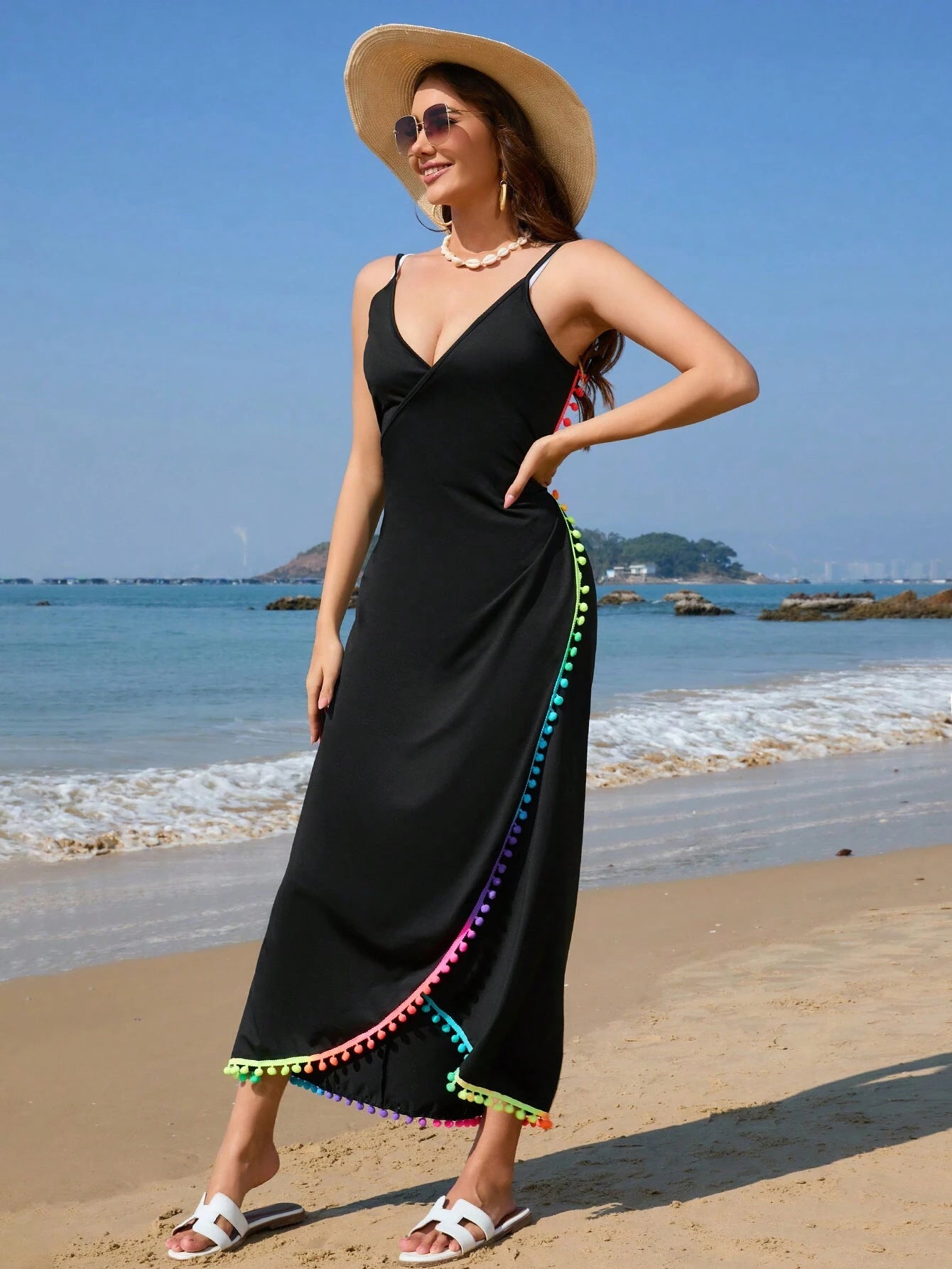 Robe de vacances au bord de la mer pour femme, personnalité mode