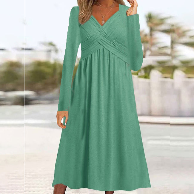 Nouvelle robe décontractée ample à manches longues pour femmes, collection automne-hiver européenne et américaine Main Image