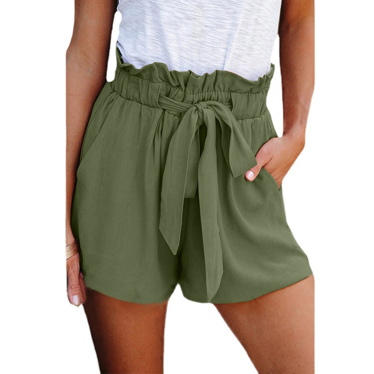 Short décontracté taille haute pour femme, idéal pour l'été