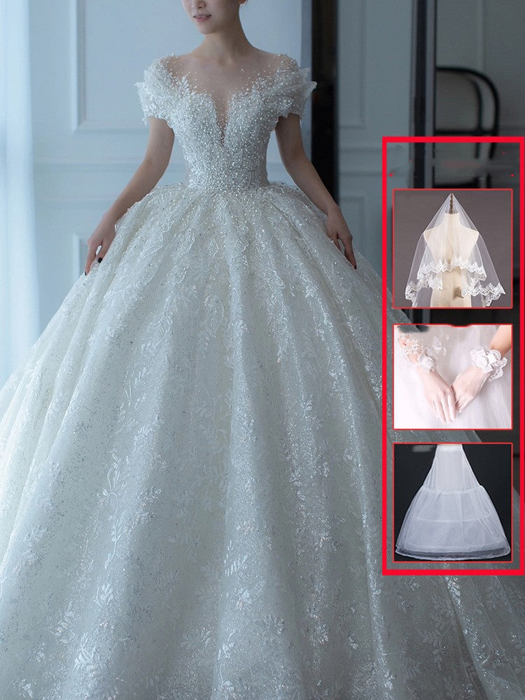 Robe de mariée bustier française