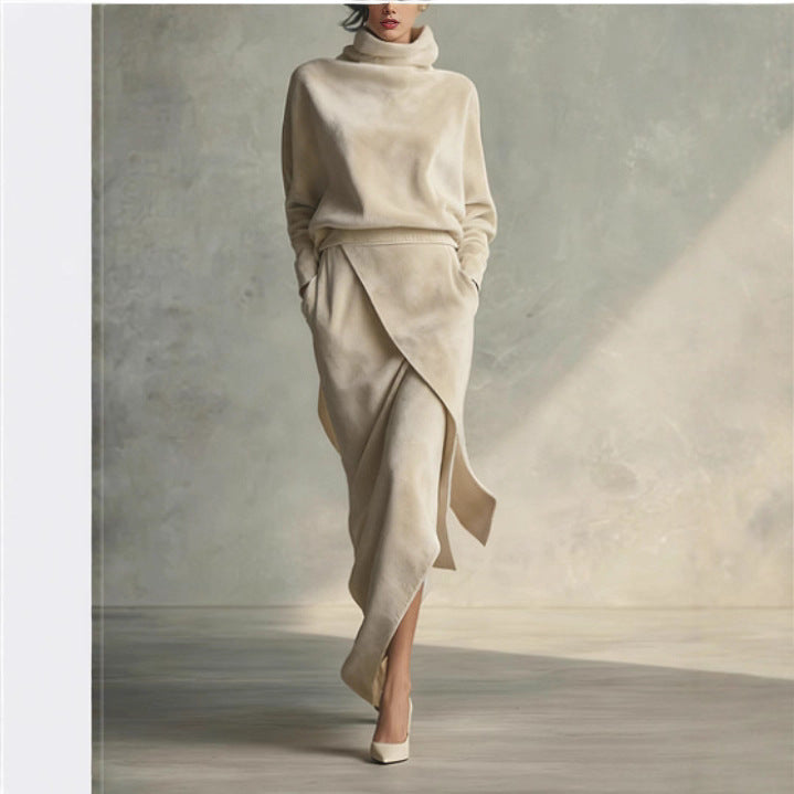 Robe élégante en daim pour femme