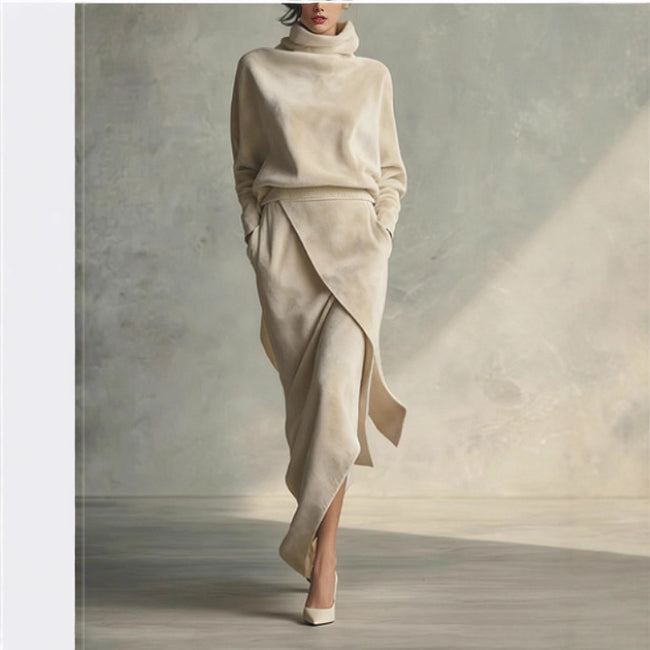 Robe élégante en daim pour femme Main Image
