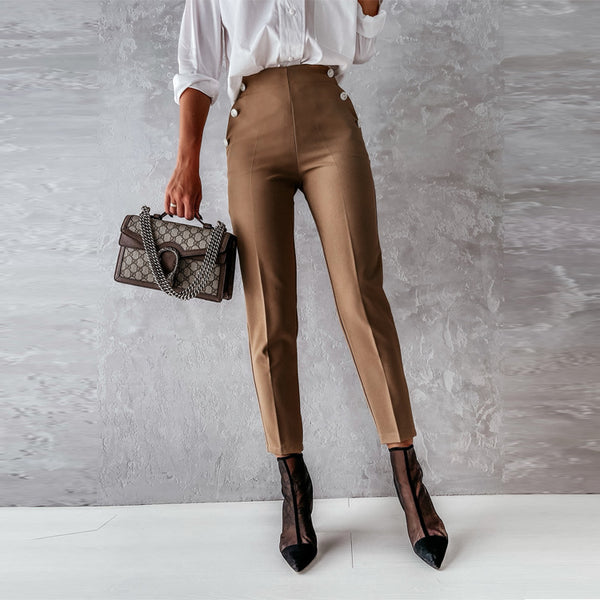 Pantalon tailleur décontracté pour femme