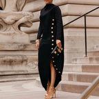 Robe décontractée fendue simple pour femme