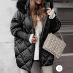 Cardigan Manteau Élégant Hiver à Capuche