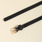 Chaîne de taille simple et polyvalente en métal tissé PU pour femmes de style européen et américain