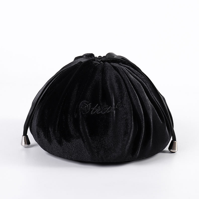 Nouveaux sacs cosmétiques en velours avec oreilles de lapin de dessin animé, trousse de maquillage, sacs cadeaux auto-adhésifs pour Pâques joyeuses pour filles