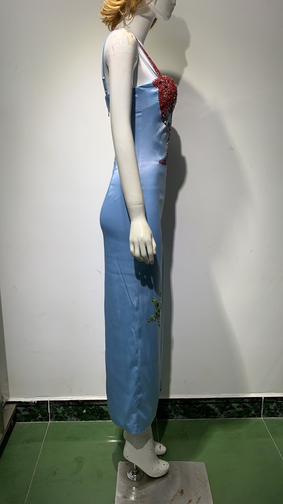 Robe mi-longue Socialite balnéaire
