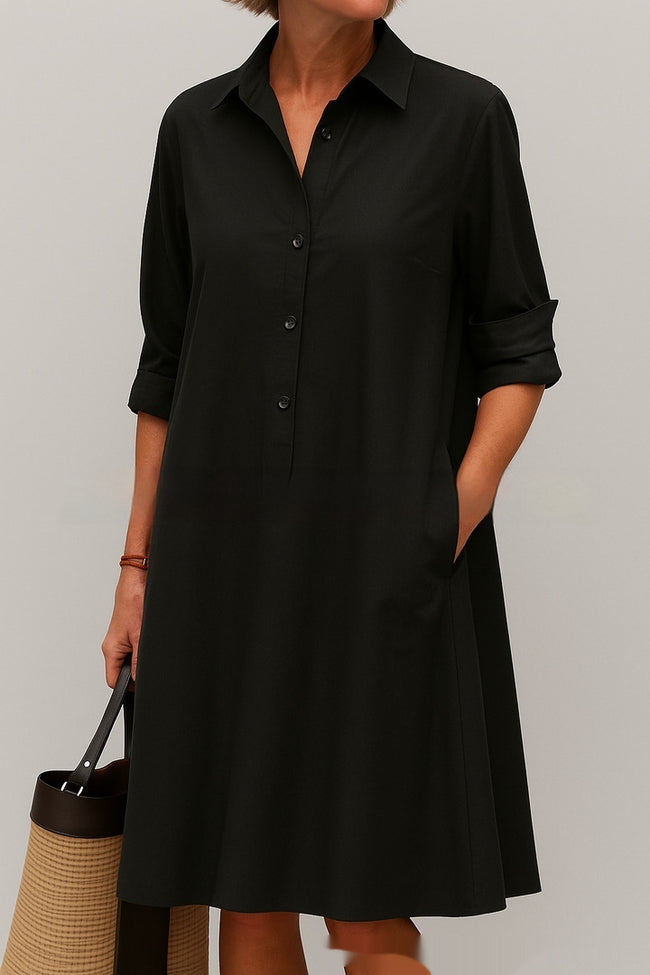 Robe unie ample pour femme Main Image