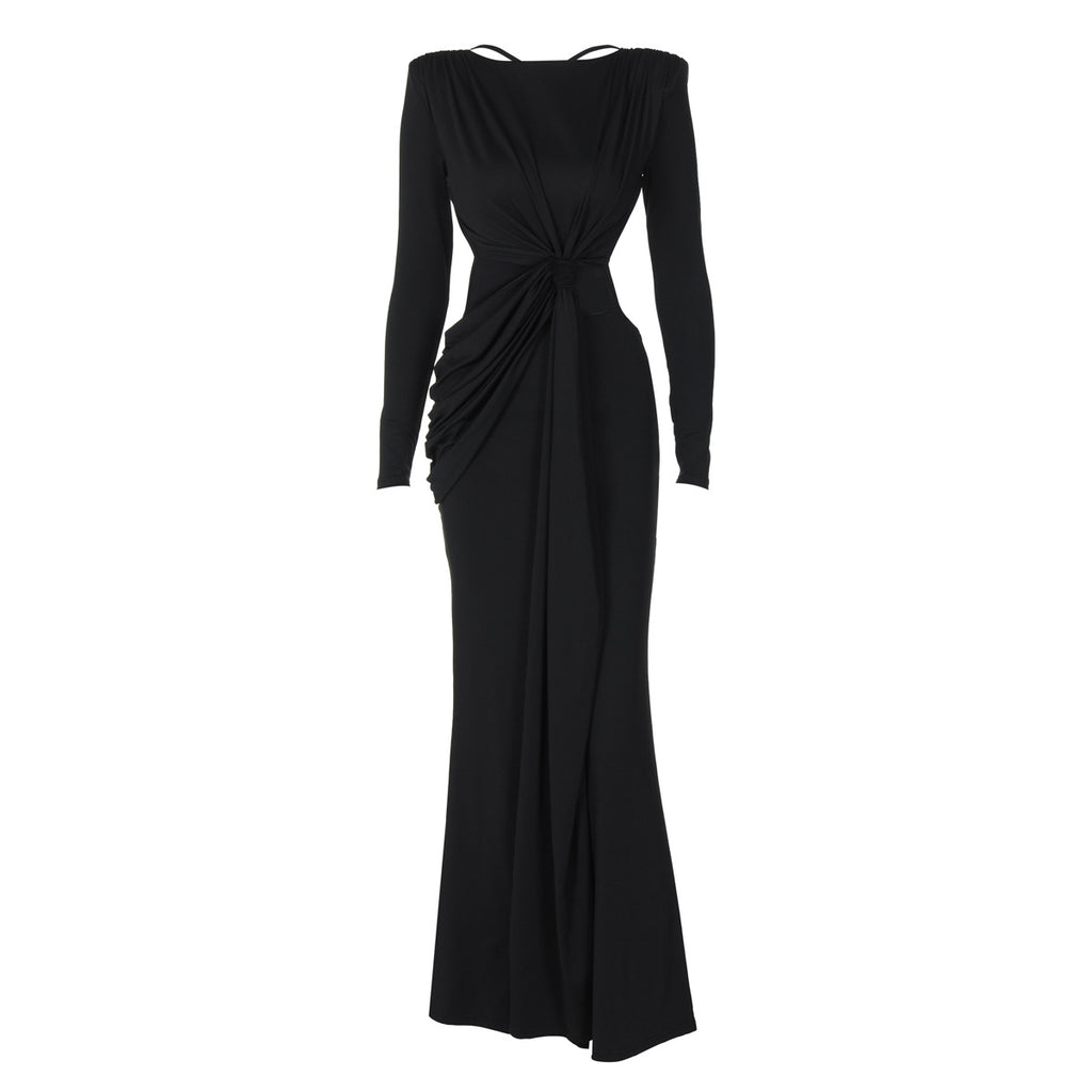 Robe amincissante à manches longues pour femme