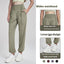 Pantalon fuselé droit taille haute ample pour femme
