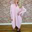 Robe ample en tricot de couleur unie pour femme