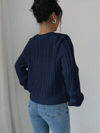 Pull en maille à manches longues pour femme