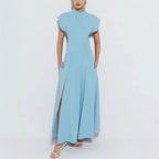 Robe ajustée fendue pour femmes