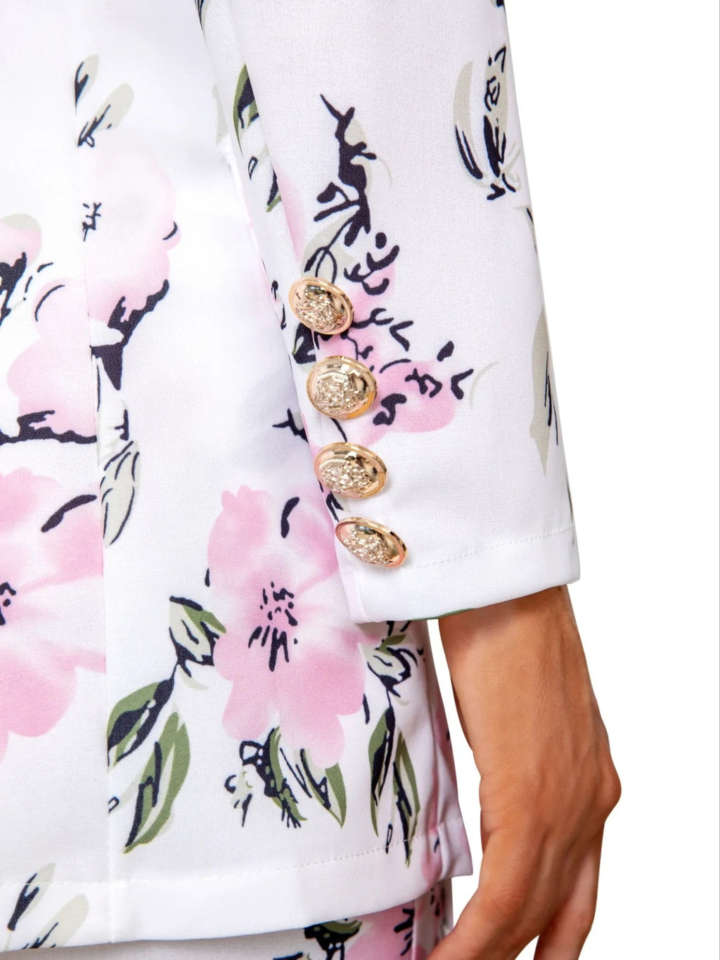Ensemble tailleur femme deux pièces imprimé, veste tailleur élégante à double boutonnage et jupe moulante florale taille haute, nouvel ensemble tailleur femme, idéal pour le bureau, le shopping et les sorties.