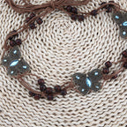 Ceinture tissée à la main de style ethnique rétro pour femme