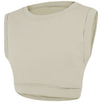 Débardeur de sport sans manches T-shirt femme Yoga Été Ample Décontracté