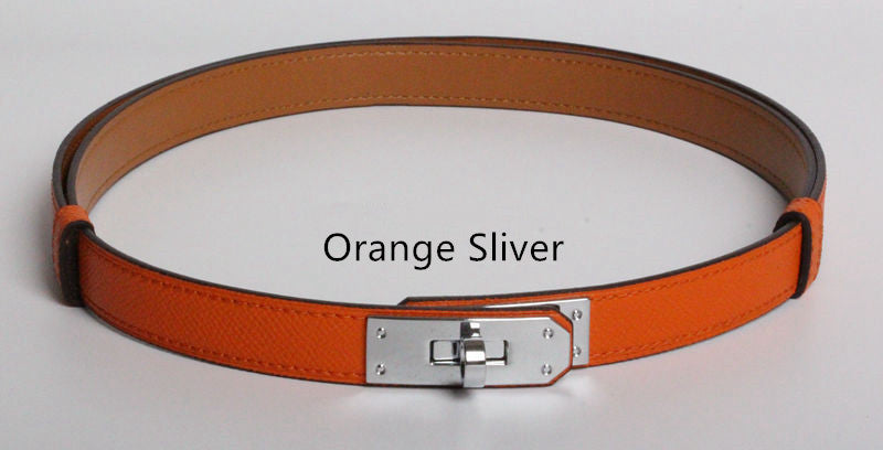 Ceintures en Cuir Véritable de Haute Qualité pour Femmes, Largeur 1.8cm, Doré