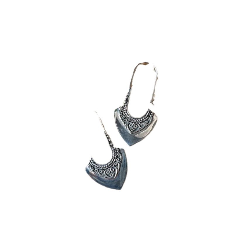 Boucles d'oreilles sculptées motif bohème Bijoux pour femmes