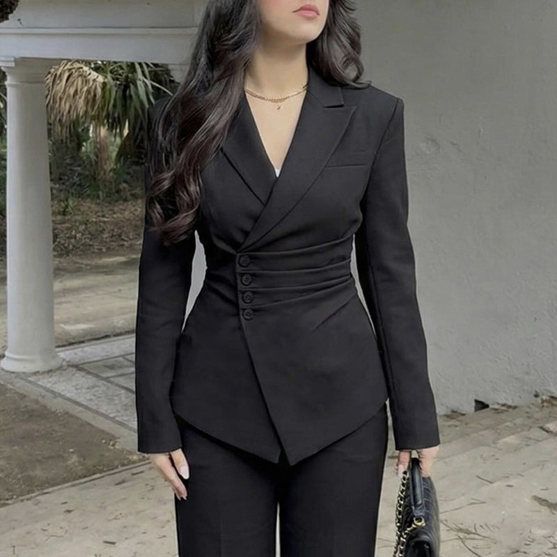 Blazer asymétrique élégant et stylé pour femmes