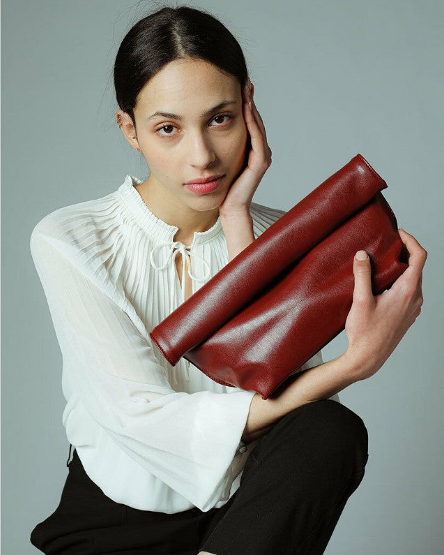 Nouveau Sac à Main Tendance Simple Pli Froncé Élégant Pour Femme Main Image