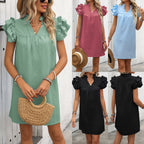 Robe unie décontractée pour femmes
