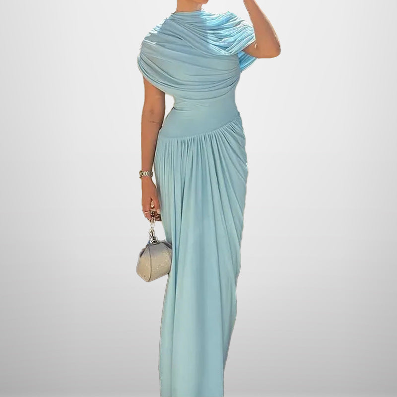 Robe plissée élégante et flatteuse pour femme