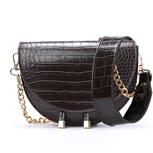 Sac à bandoulière pour femme motif serpent