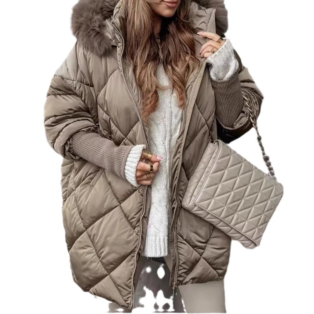 Cardigan Manteau Élégant Hiver à Capuche