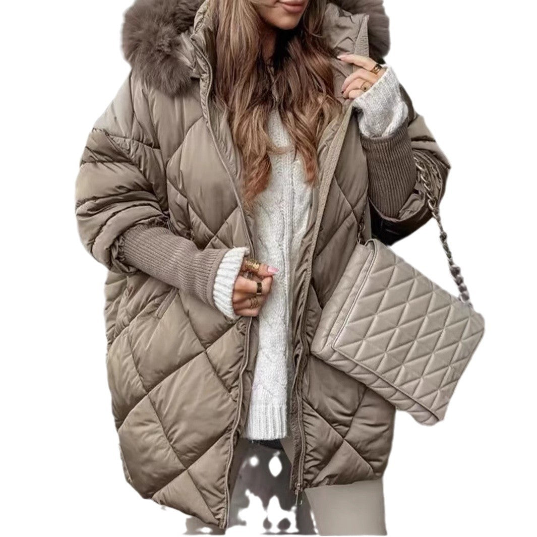 Cardigan Manteau Élégant Hiver à Capuche