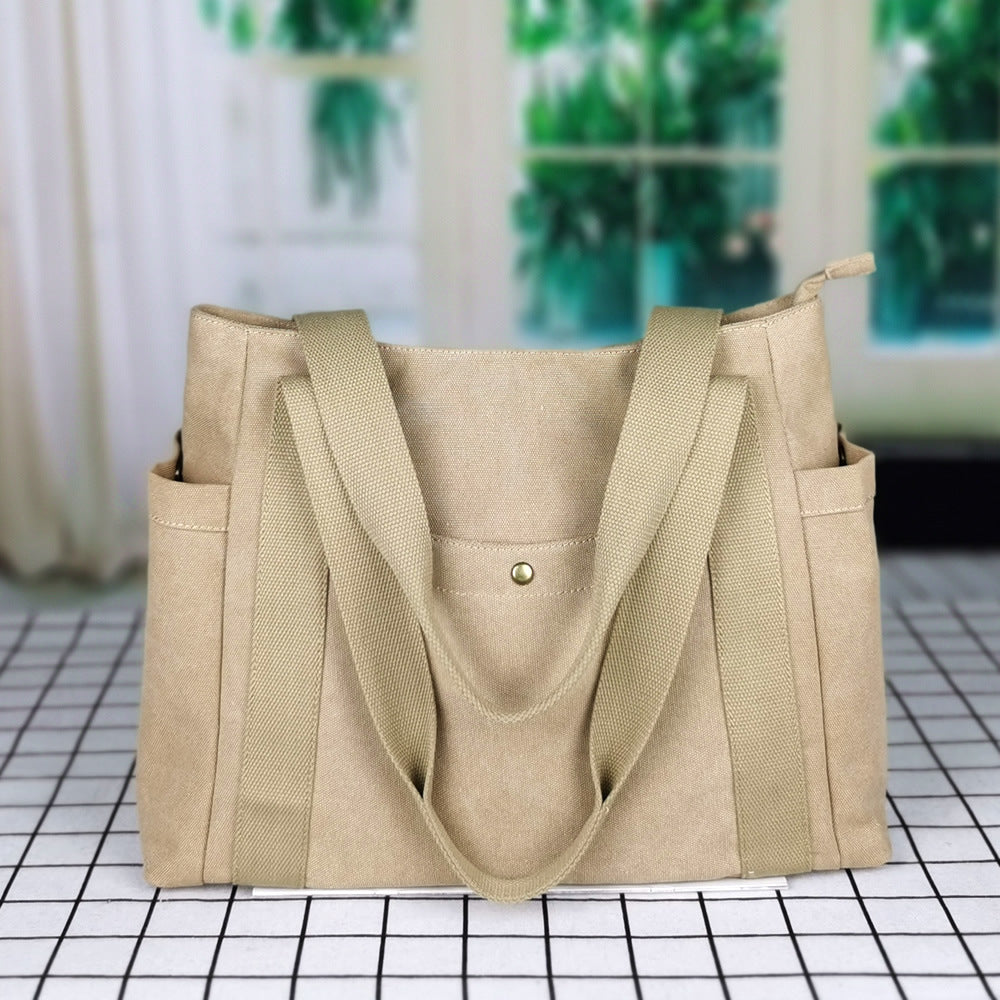 Sac fourre-tout en toile grande capacité