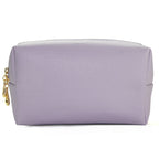 Trousse de Maquillage Octogonale Carrée en Cuir PU, Design Simple