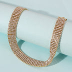 Collier Collier Fille Tendance Collier En Strass Complet Collier En Alliage