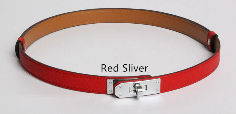 Ceintures en Cuir Véritable de Haute Qualité pour Femmes, Largeur 1.8cm, Doré