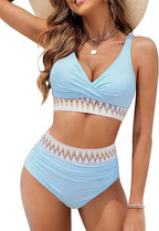 Maillot de bain bikini fendu pour femme