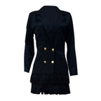 Blazer double boutonnage taille cintrée