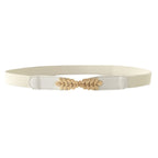 Ceinture élastique feuille mode élastique tout assorti