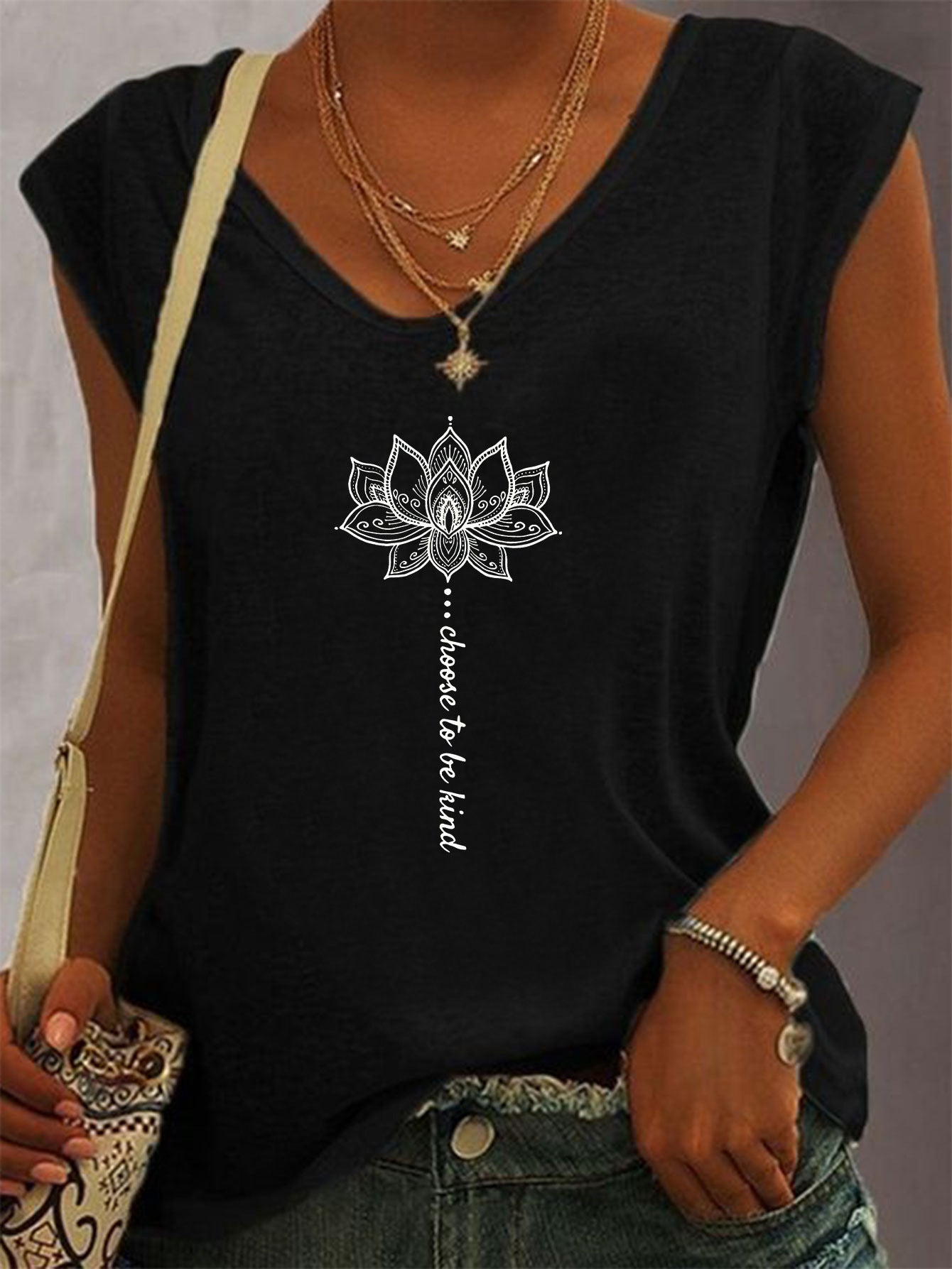 Hauts T-shirts style européen et américain pour femmes