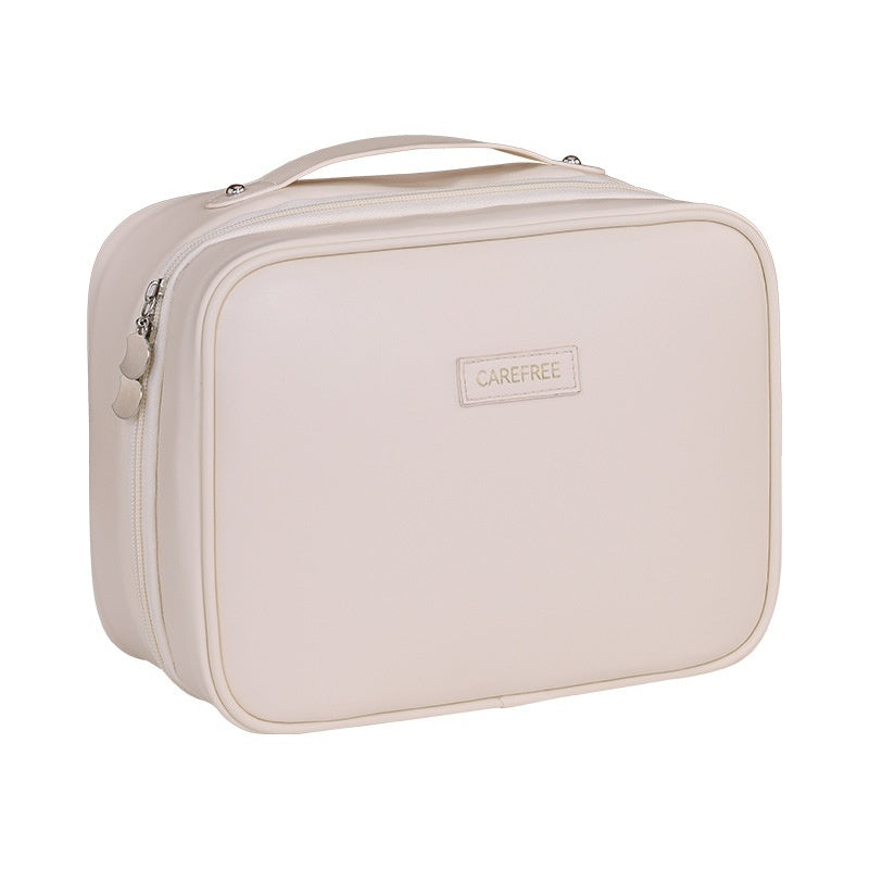 Trousse de Maquillage Compartimentée en PU 5-en-1 Multifonctionnelle