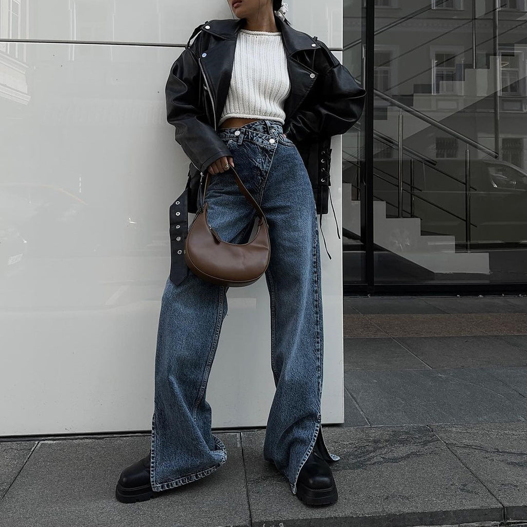 Jeans Femme Déstructurés Style Mode
