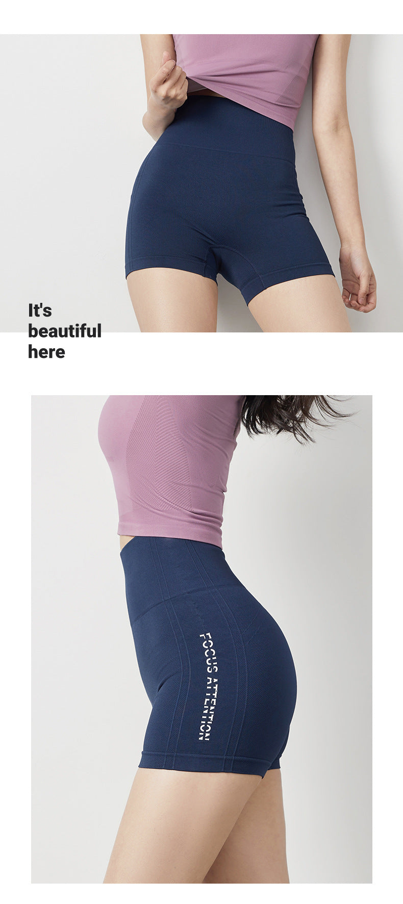 Shorts de yoga fitness moulants pour femmes