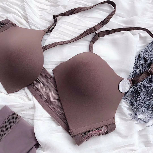 Invisible front button bra set Main Image